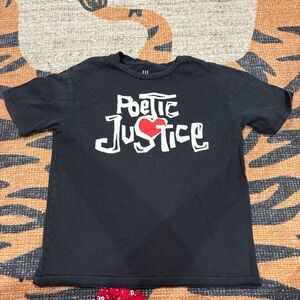 GAP Black Poetic Justice Kids T-Shirt